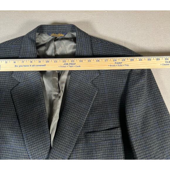 Brooks Brothers Mens Blazer 46R Windowpane Wool Blazer Preppy Academia - Picture 5 of 11